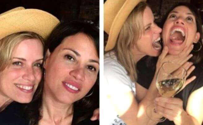 Kim Dickens with rumored girlfriend, Jill Sobule.